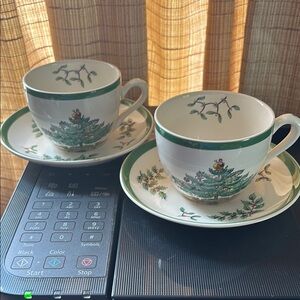Spode Christmas Tree teacup and saucer 2